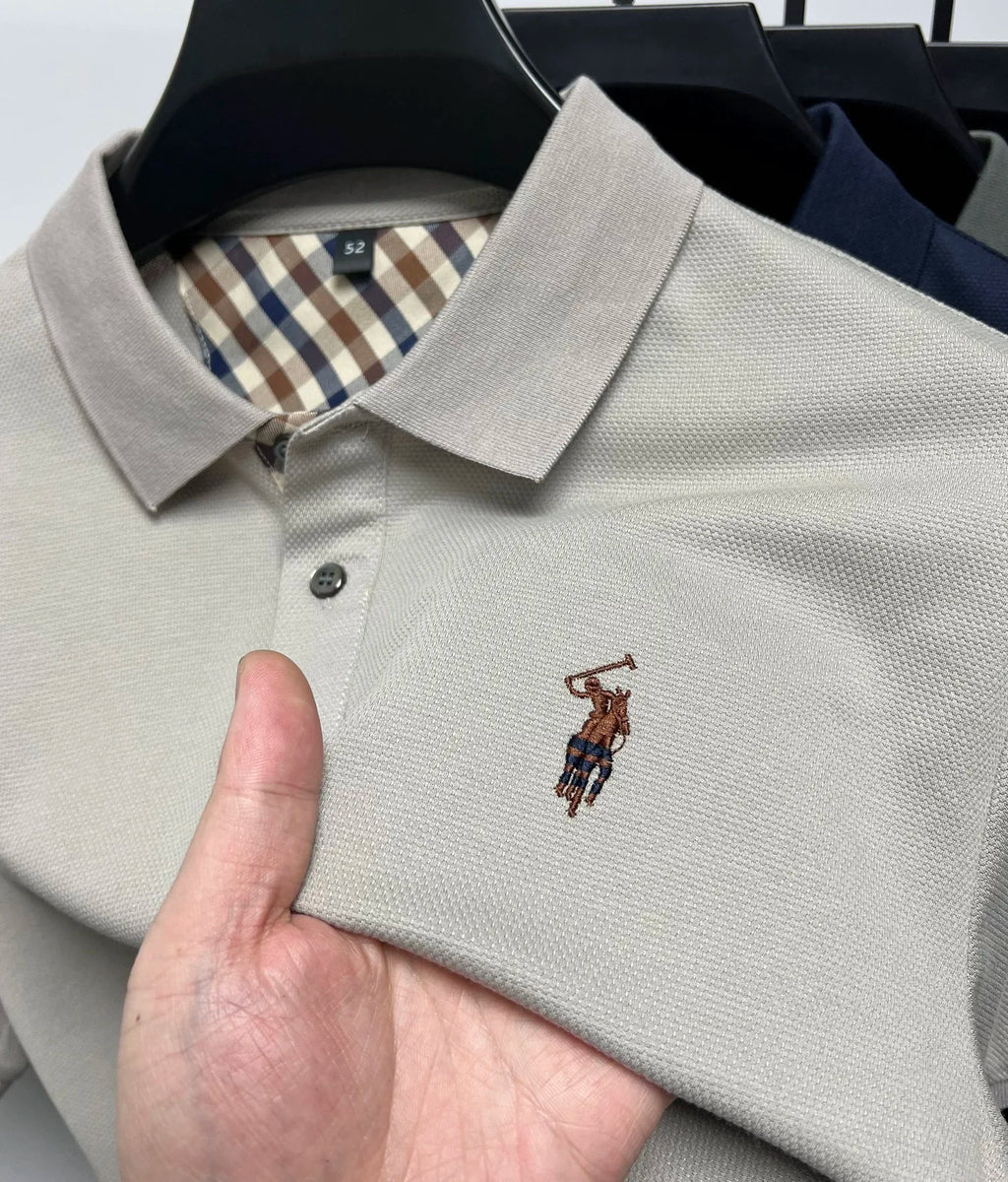 Designer luxury brand short sleeve polo shirt men summer trend striped hot selling Paul embroidery business casual golf T-shirt