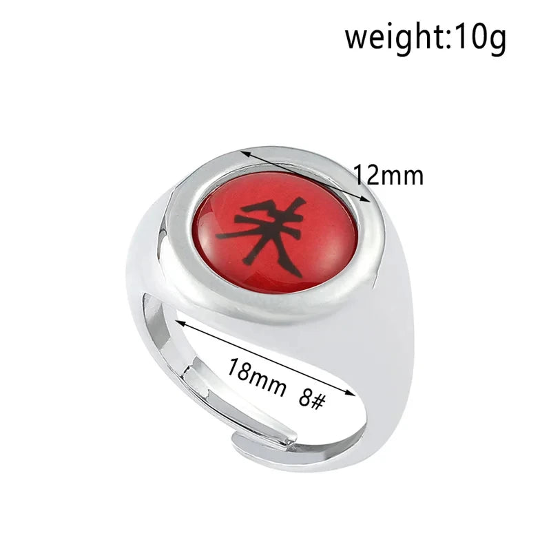 10pcs Bandai Naruto Akatsuki Rings Anime Itachi Figure Cosplay Action Accessory Jewerly Cool Boys Children Kids Toys Gifts