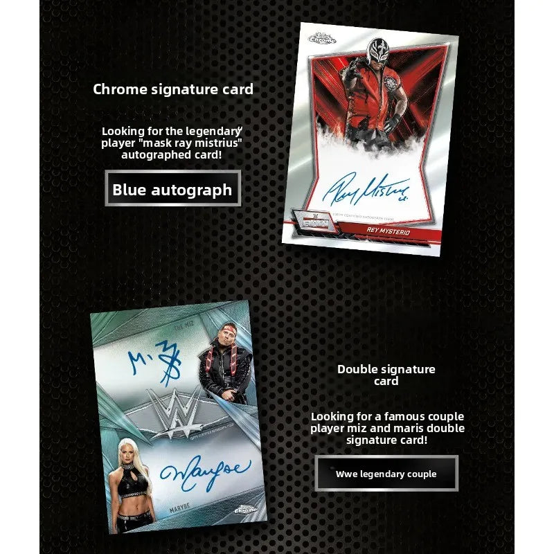 Chrome WWE Trading Cards Mega Box Genuine Collectible Mystery Box Hobby Gifts for Boys Girls Kids Birthday Christmas Presents