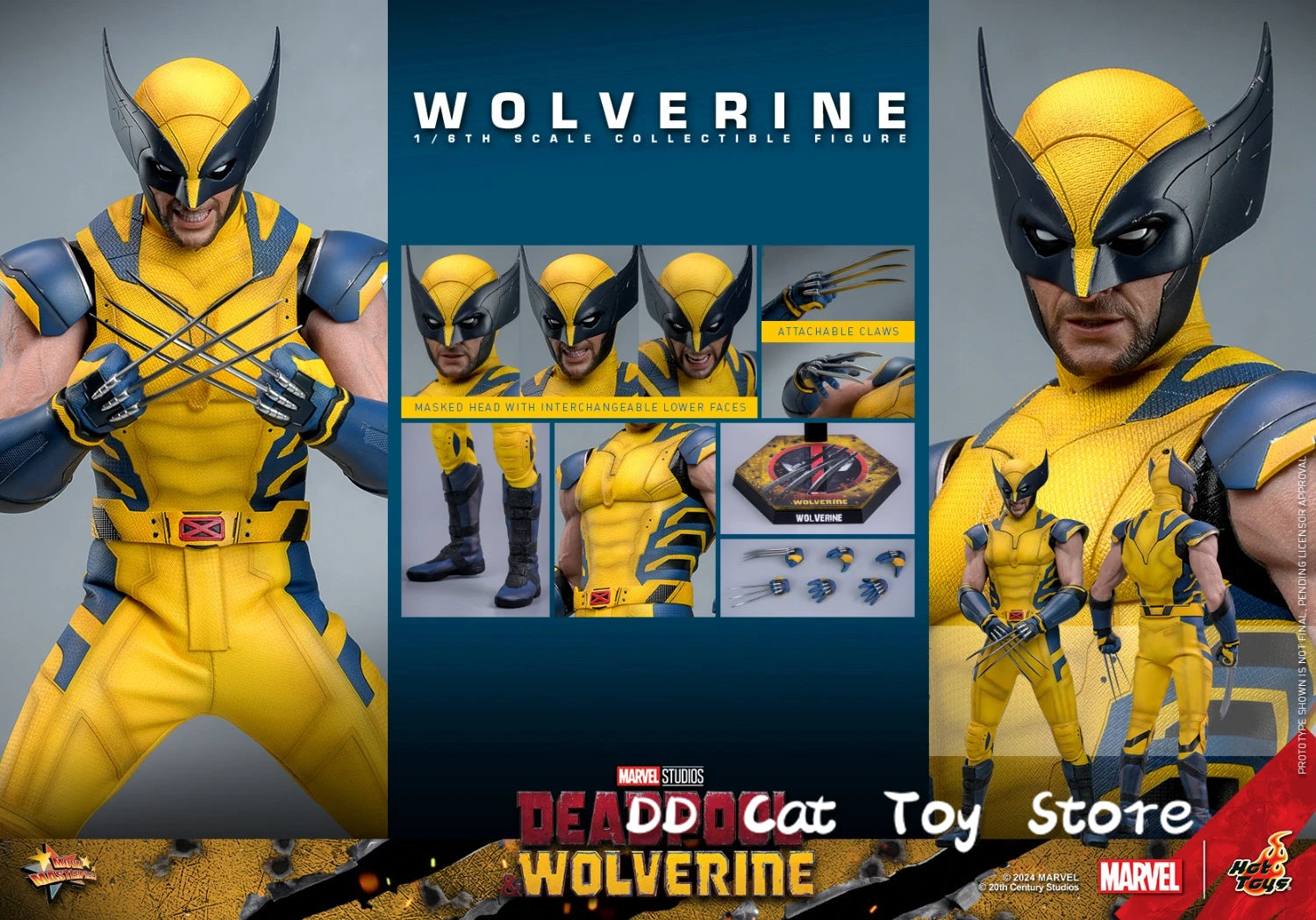 In Stock Authentic HOTTOYS HT 1/6 Scale MMS753 Deadpool & MMS754 Wolverine Collectible Action Figures Toy Gift