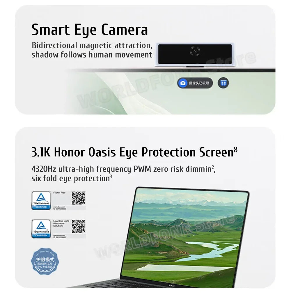 HONOR Laptop MagicBook Art 14 OLED Touchscreen Intel Ultra 5 Ultra 7 Computer PC Notebook Ultrabook 3.1K 120Hz