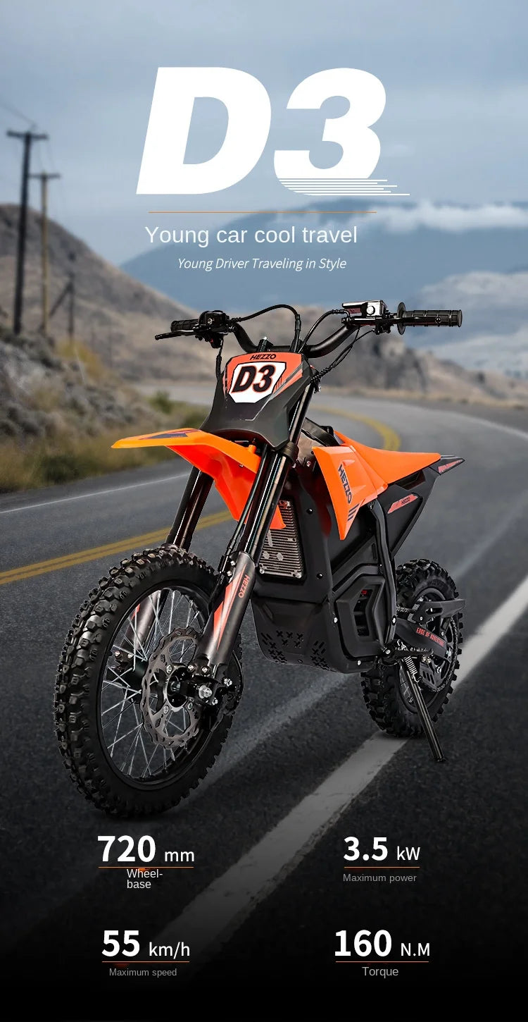 High-Power 60V 6000W Electric Mountain Bike Central Motor Mid-Drive Lithium Long-Endurance Off-Road Vehicle For Cross-Border Use