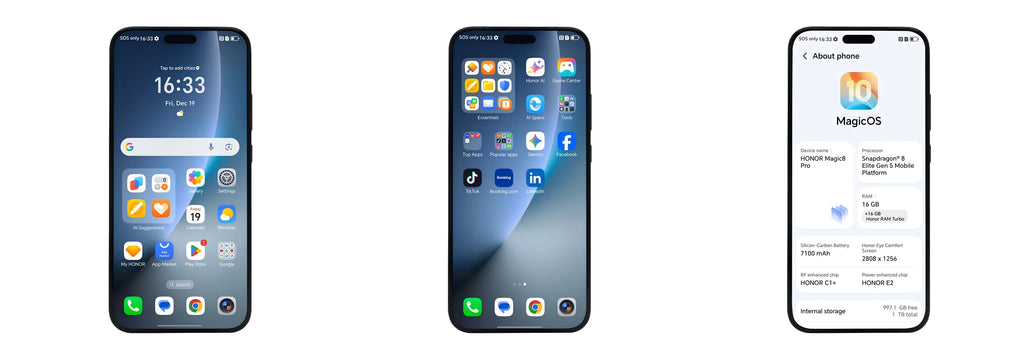 HONOR Magic8 Pro Global Version 5G AI Smartphone Snapdragon 8 Elite Gen 5 6.71''120Hz OLED Screen 200MP Cameras 100W SuperCharge