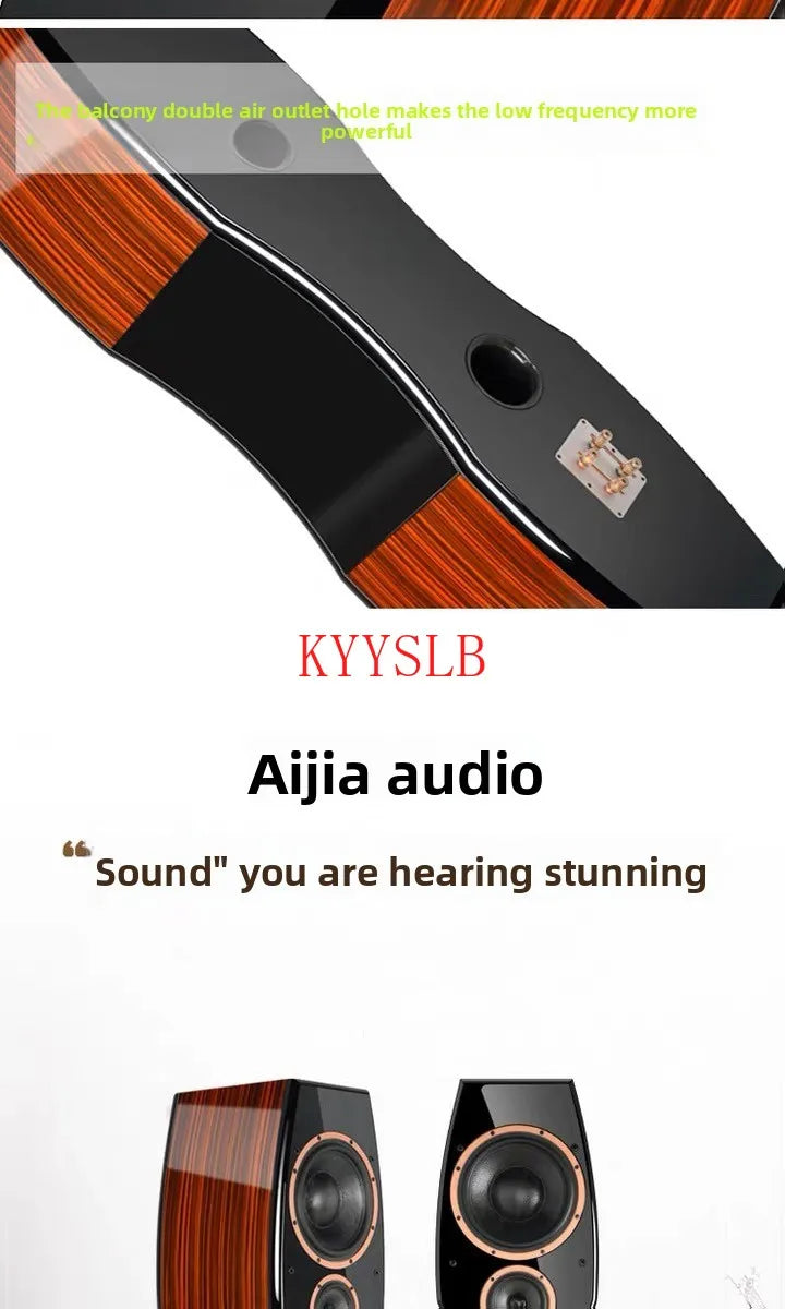400W Dual 10-inch High-power Floor-standing Speakers Carbon Fiber Units High-fidelity Passive Speakers Home Front Audio 4ohm