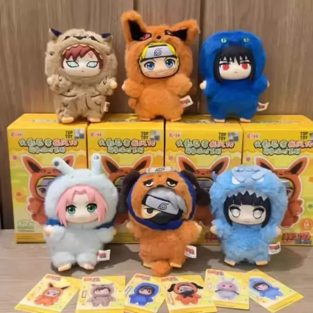 @@ TOPTOY Cartoon backpack pendant, anime peripheral gift box, Naruto Blind box gift, Naruto Shipship Party series