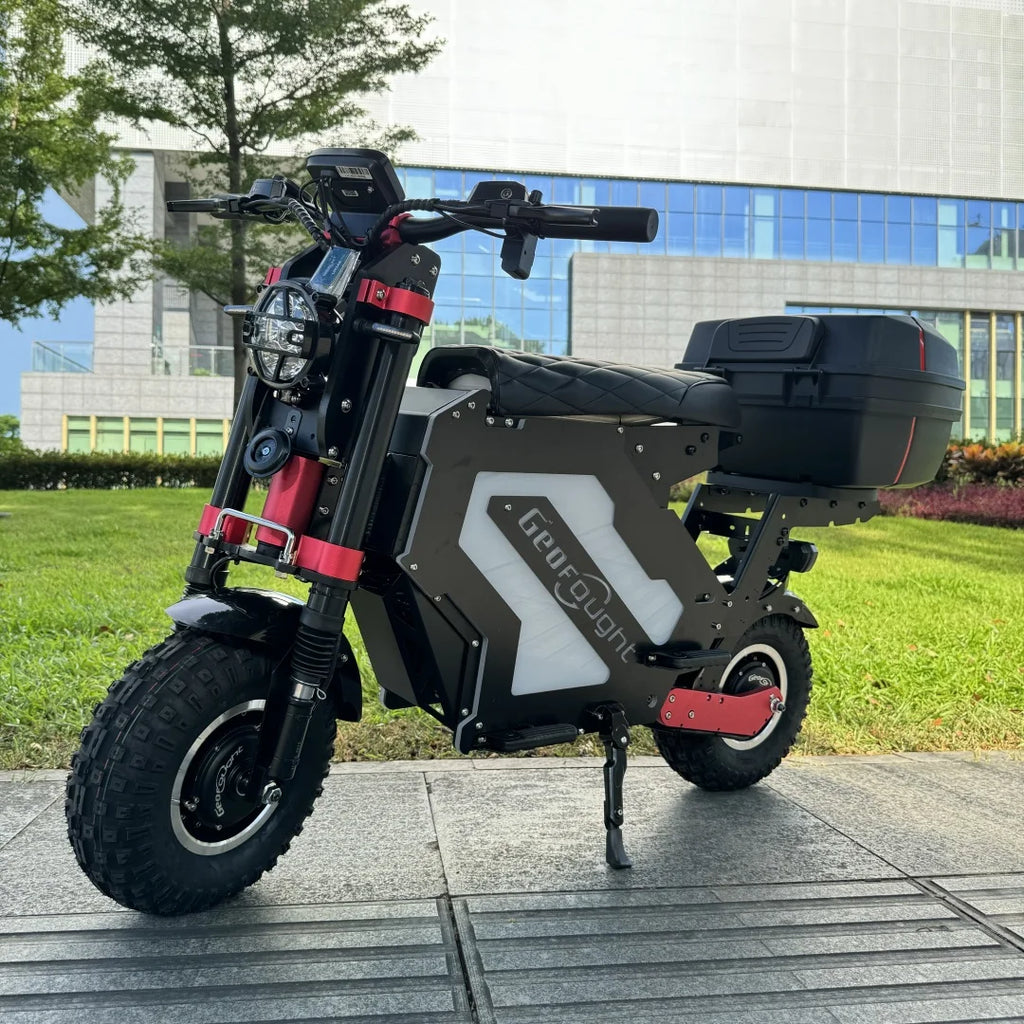 NFC Start 72V 15000W 150A 180A Fast Speed 110-140KM 70-90Mile Electric Scooter 16 Inch Fat Tire E Scooters with Steering Damper