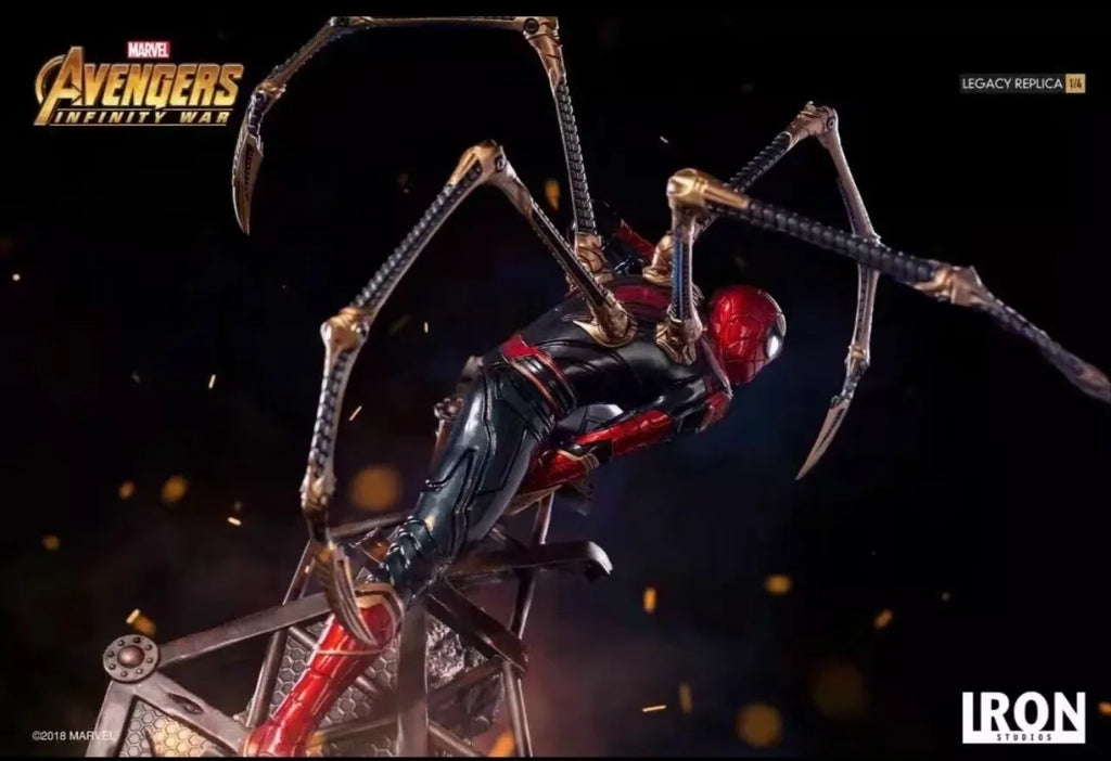 New Product In Stock Spider Man Figurine Avengers: Endgame Peripheral Steel Battle Suit Model Ornament Birthday Gift