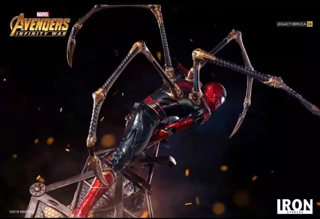 New Product In Stock Spider Man Figurine Avengers: Endgame Peripheral Steel Battle Suit Model Ornament Birthday Gift
