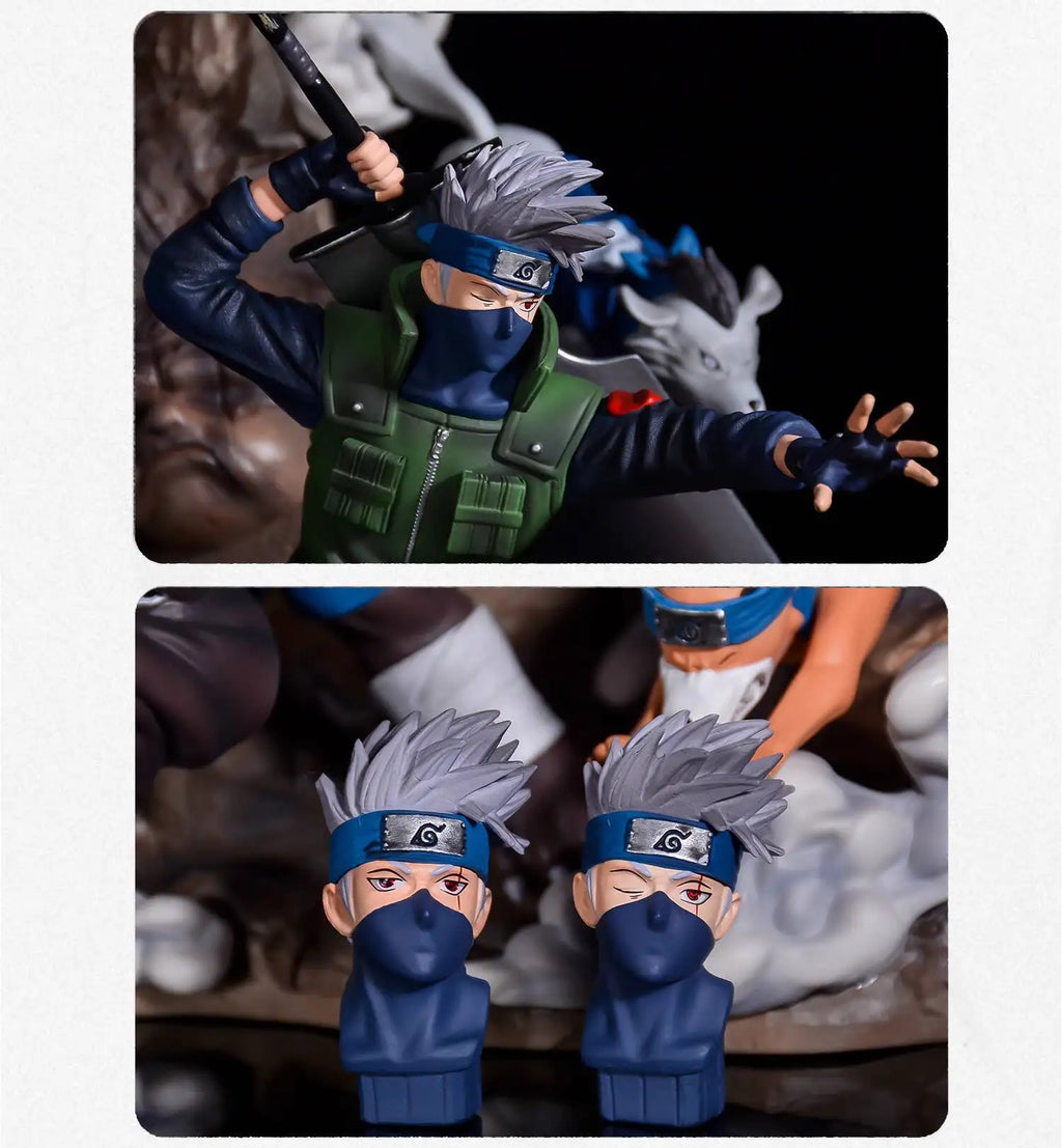 Naruto Shippuden Anime Figures Hatake Kakashi GK Oversize Model 36cm Action Figure Statue PVC Figurine Figma Collectible Toys