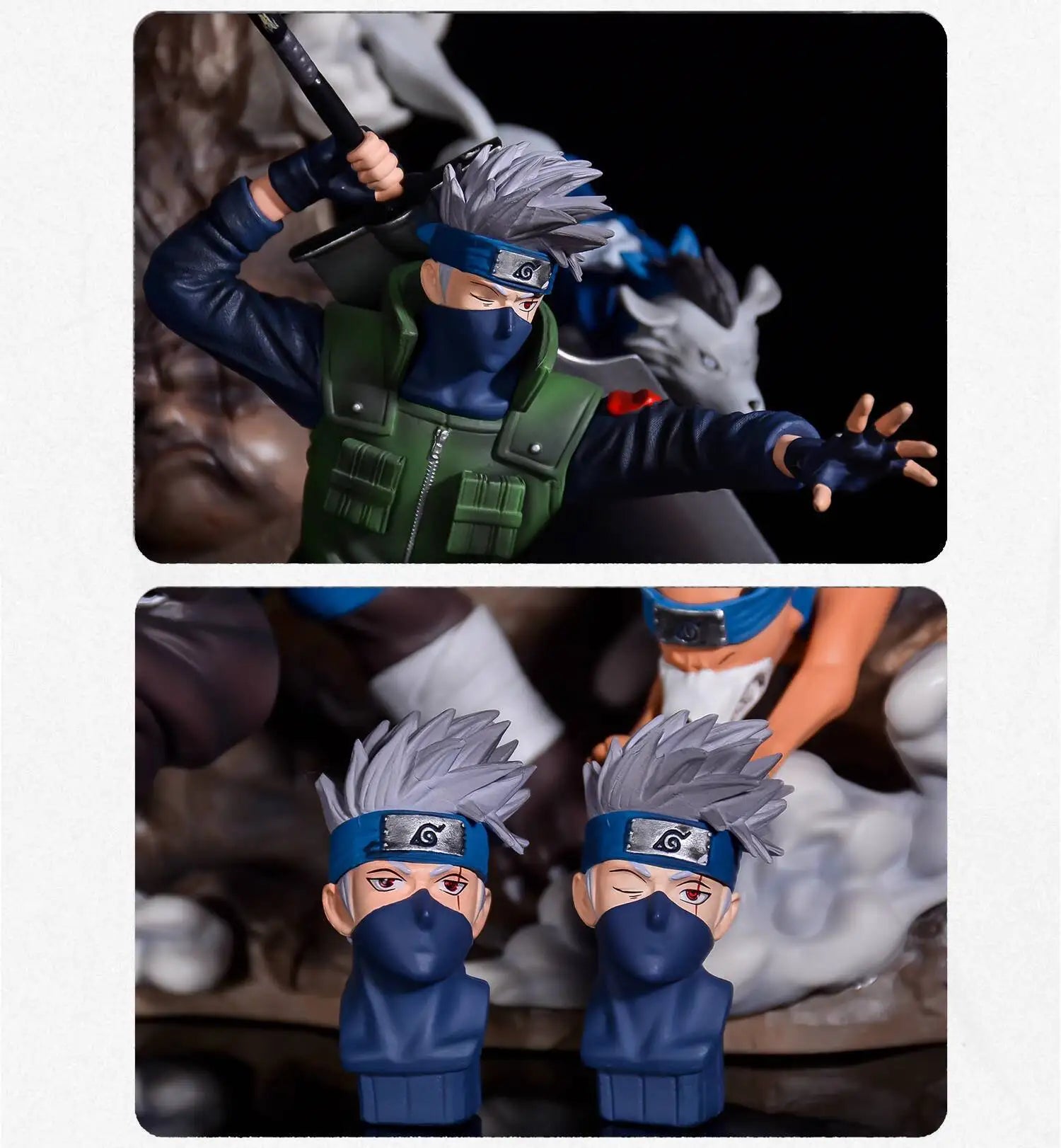 Naruto Shippuden Anime Figures Hatake Kakashi GK Oversize Model 36cm Action Figure Statue PVC Figurine Figma Collectible Toys