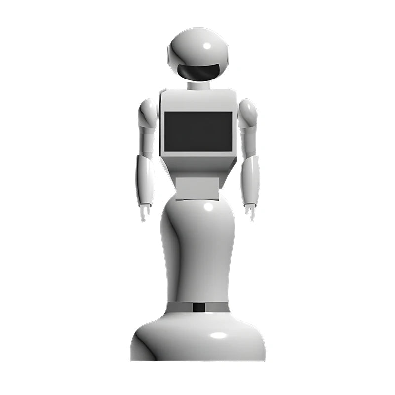 Intelligent artificial intelligence delivery humanoid commercial robot welcome greetings reception