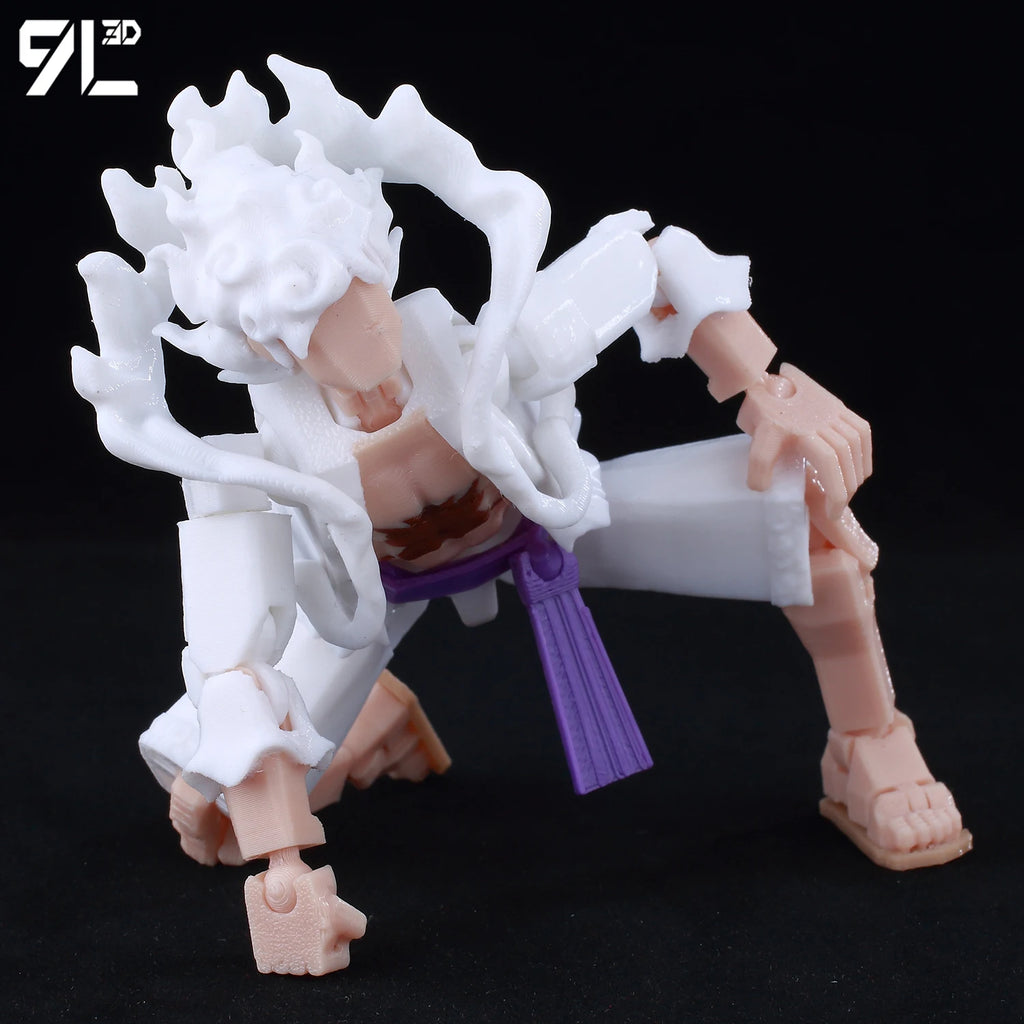 9L3D Printed Anime One Piece Naruto Demon Slayer Dummy13 Lucky T13 Movable Shapeshift Action Figures Mannequin Toys Collectors