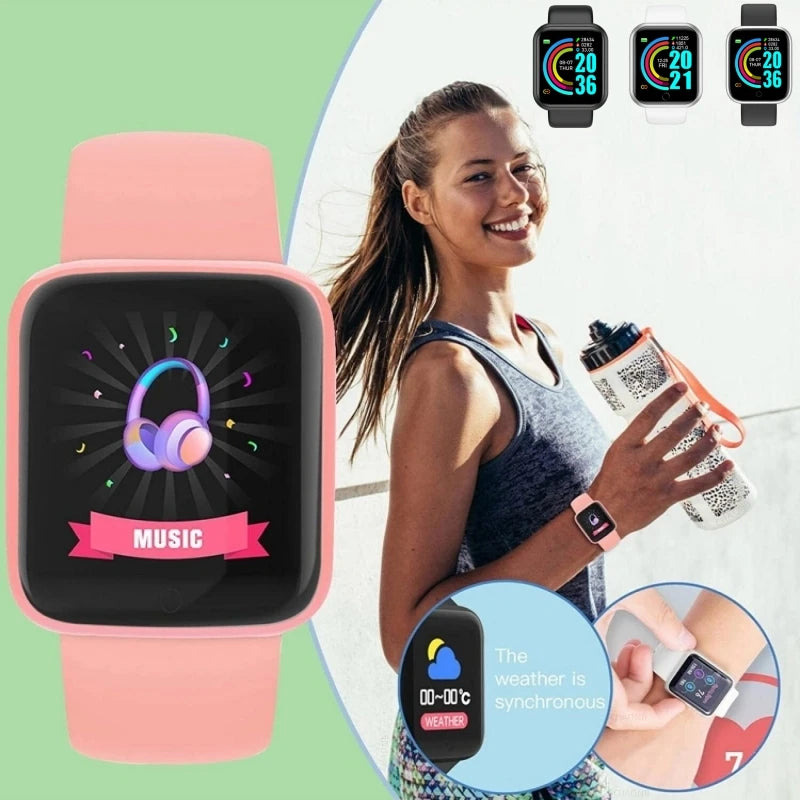 Men Smart Watches Color Screen Bluetooth Woman Fitness Sport Bracelet Health Sleep Monitor Electronic Clock Smartwatch Alarm Y68