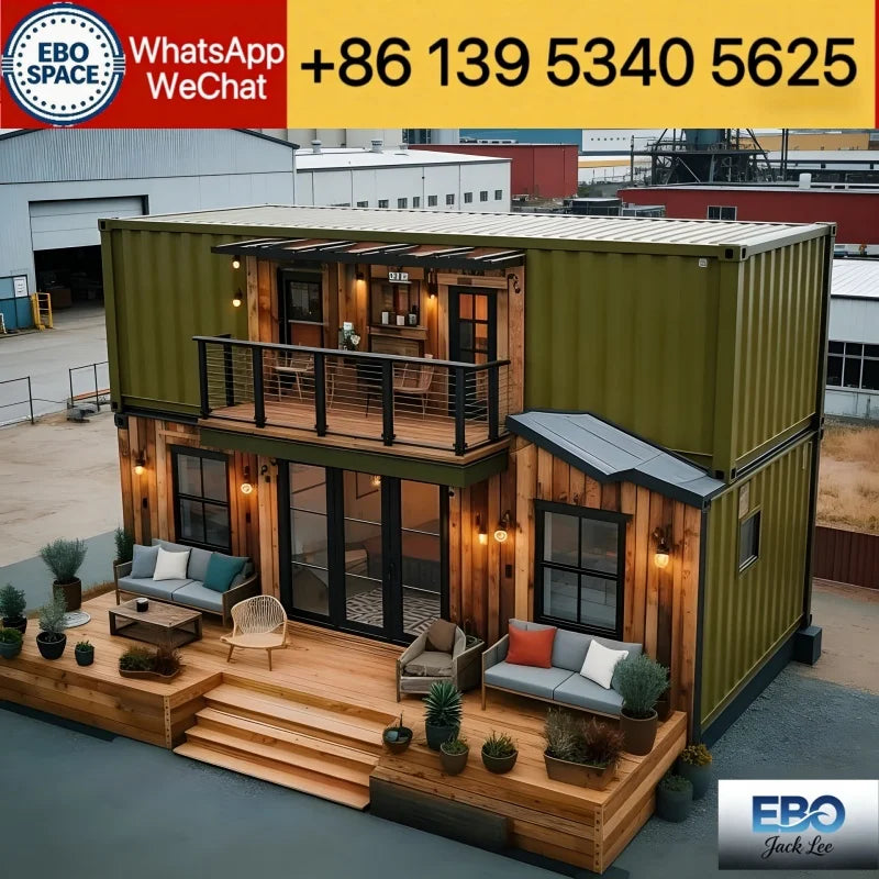 Made in China Customized Low-Cost Folding House Outdoor Garden Villa Container House with Shower and Kitchen