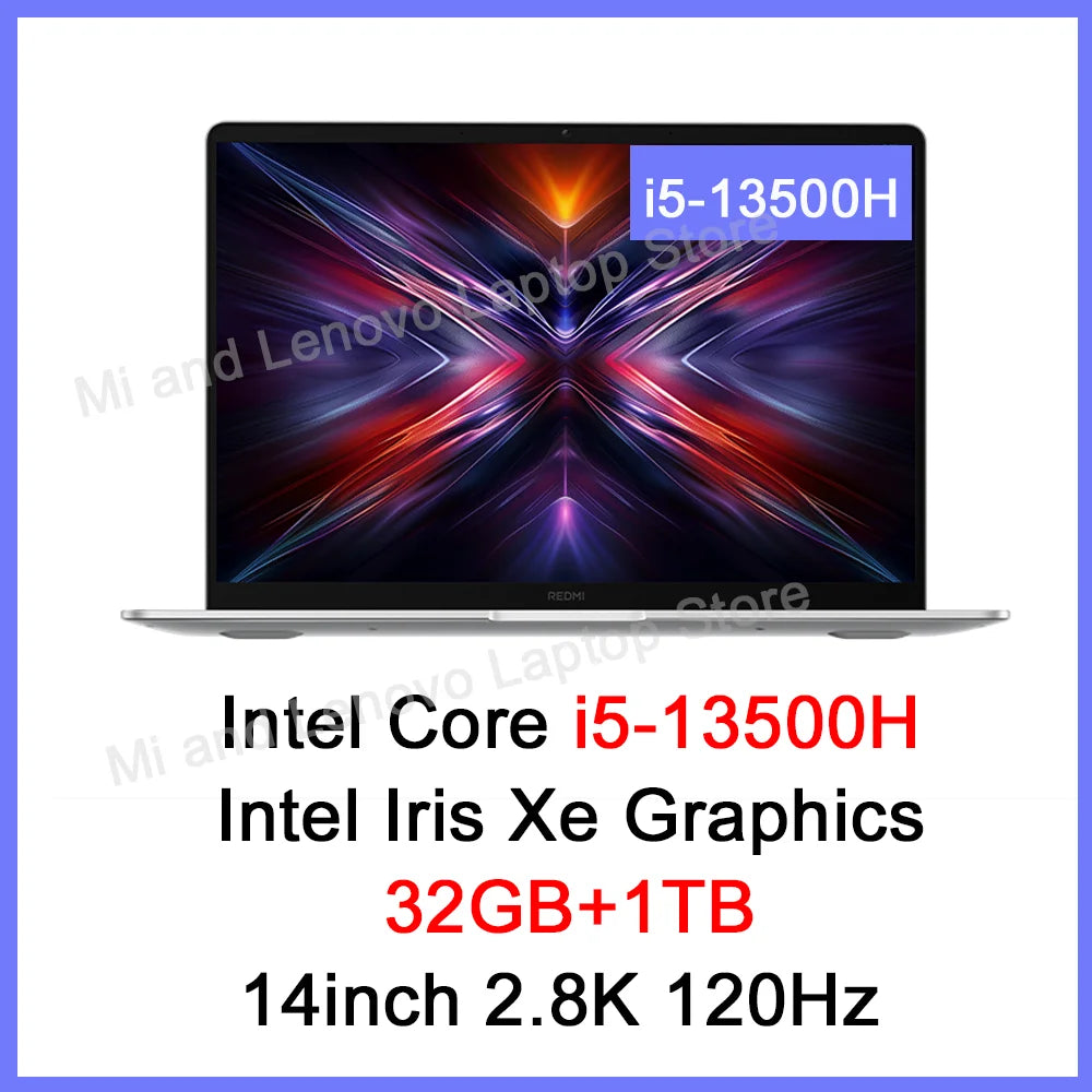 Xiaomi REDMI Book 14 2025 i5-13500H 32GB+1TB 14inch 2.8K 120Hz Screen
