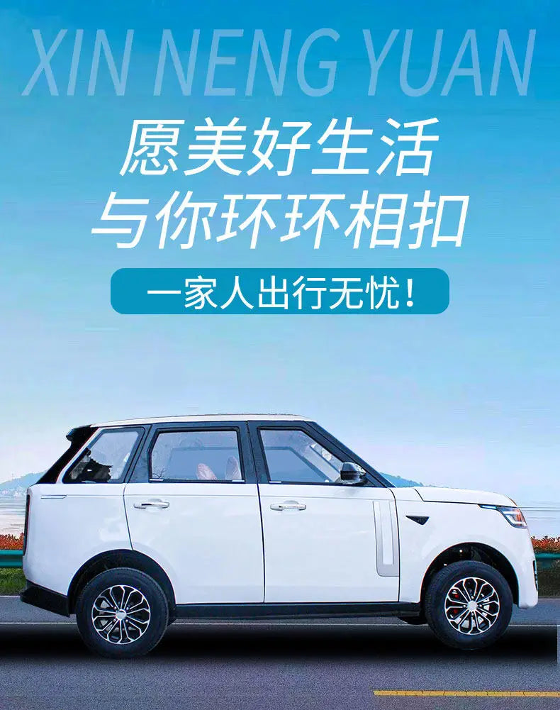 Laotou Le electric four-wheeler scooter new energy oil and electricity dual-purpose car small four-wheel battery car
