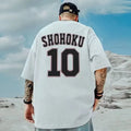 8XL Men Oversize Fashion Loose American Basketball Number ten Print Short Sleeve Round Neck Versatile Trend Couple outfit