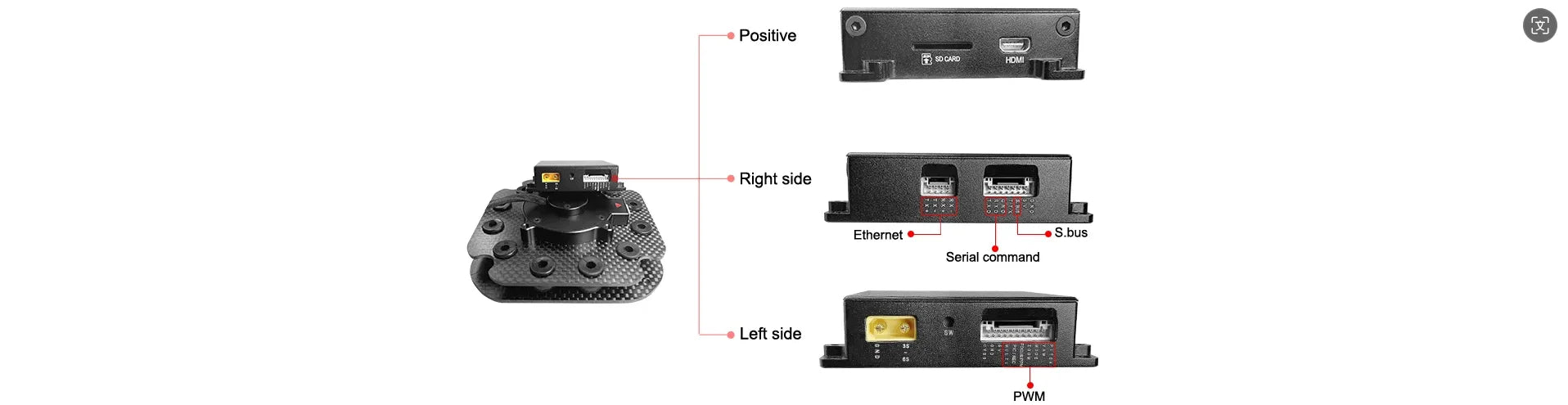 A40T Pro AI-Tracking 40X Object Identification and Tracking Camera with 3-Axis Gimbal Drones Accessories