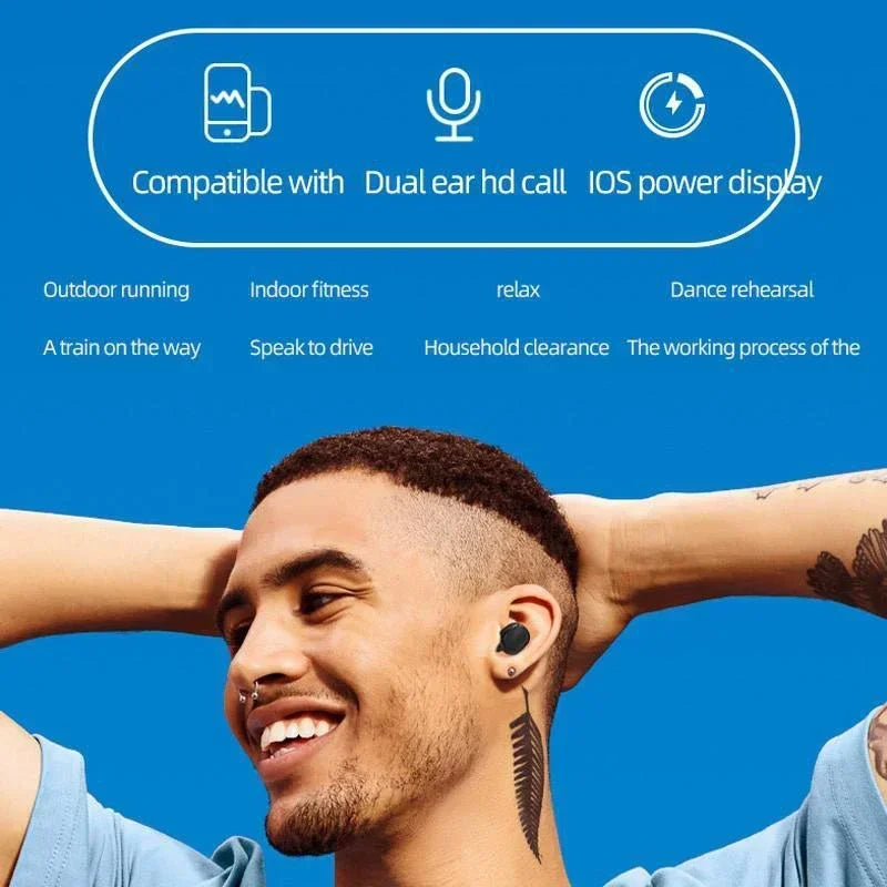 Original TWS Wireless Bluetooth Headset with Mic Earbuds  Noice  Earphone Bluetooth Headphones apply to smartphones