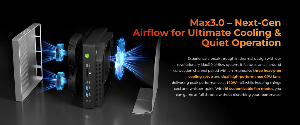 GMKTec EVO-X2 AMD Ryzen Al Max+ 395 Mini PC Windows 11 Pro LPDDR5 128GB 2TB PCle 4.0 NVMe Wif7 BT5.4 8K Mini PC Gamer