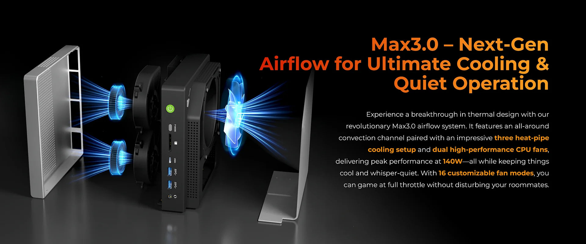 GMKTec EVO-X2 AMD Ryzen Al Max+ 395 Mini PC Windows 11 Pro LPDDR5 128GB 2TB PCle 4.0 NVMe Wif7 BT5.4 8K Mini PC Gamer