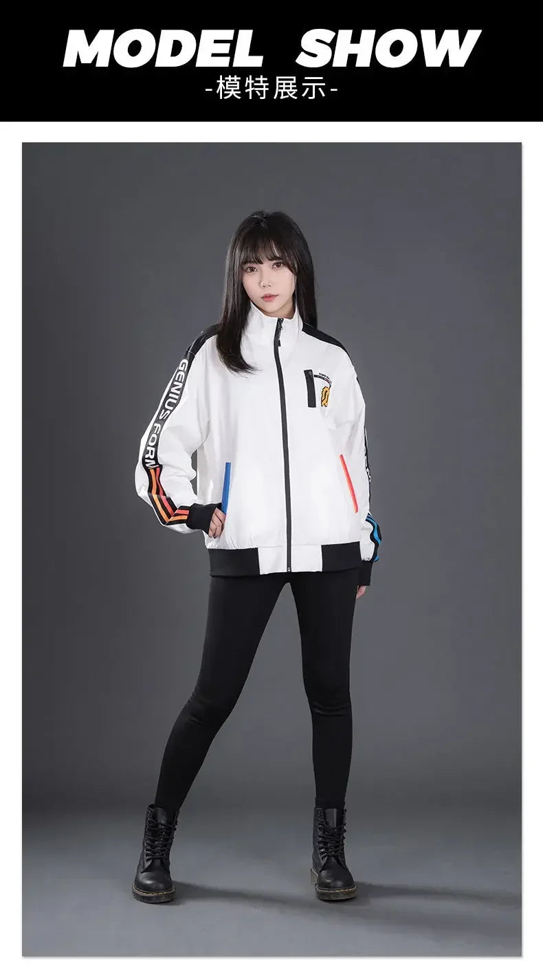 Original Kamen Rider Co-branded Genius Form Jacket Build 2 Dimensional White Anime Jacket