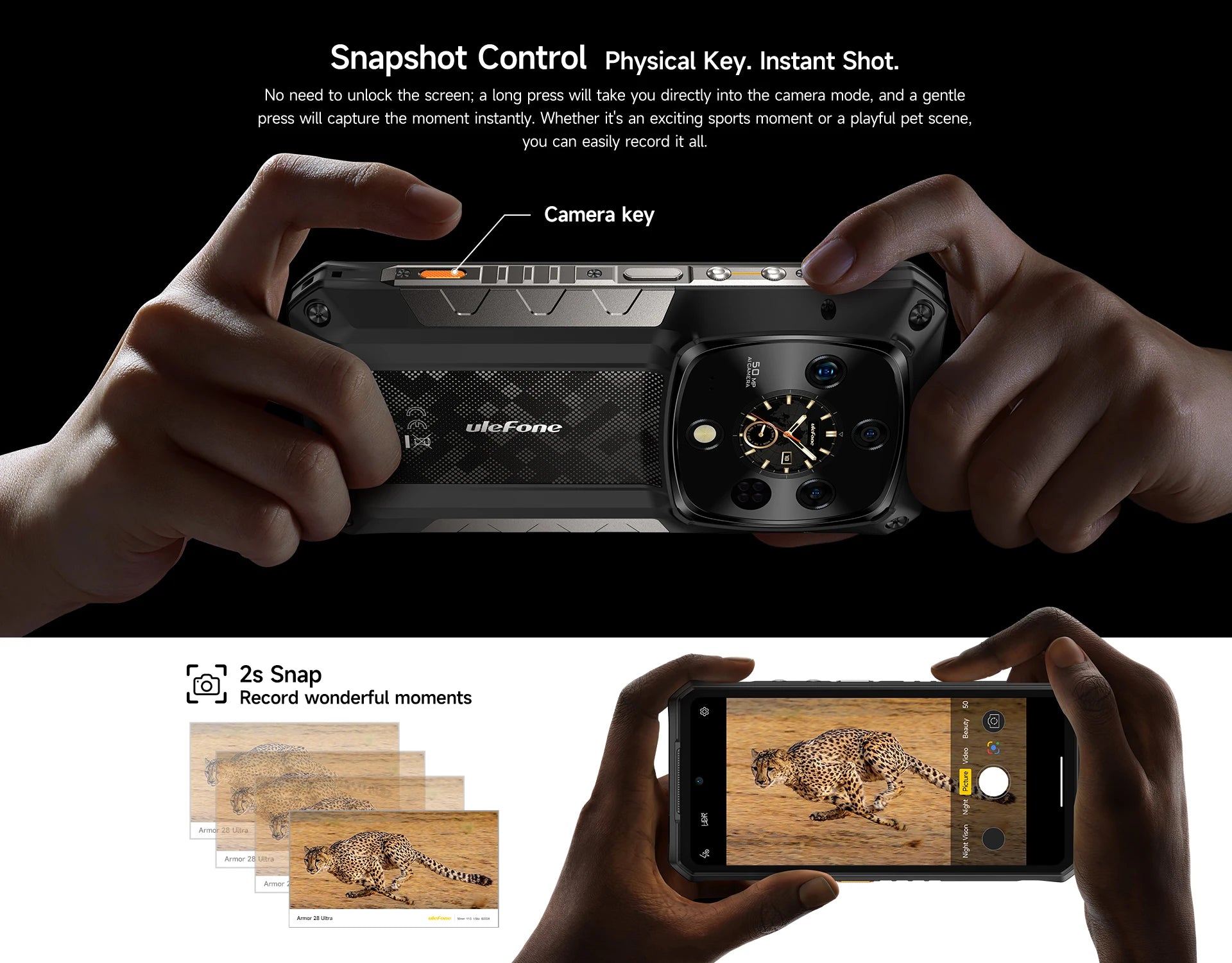 【World Premiere】Ulefone Armor 28 Ultra 5G AI Rugged Phone 1TB ROM+32GB RAM Android Smartphone AMOLED 6.67" 10600mAh Mobile phone