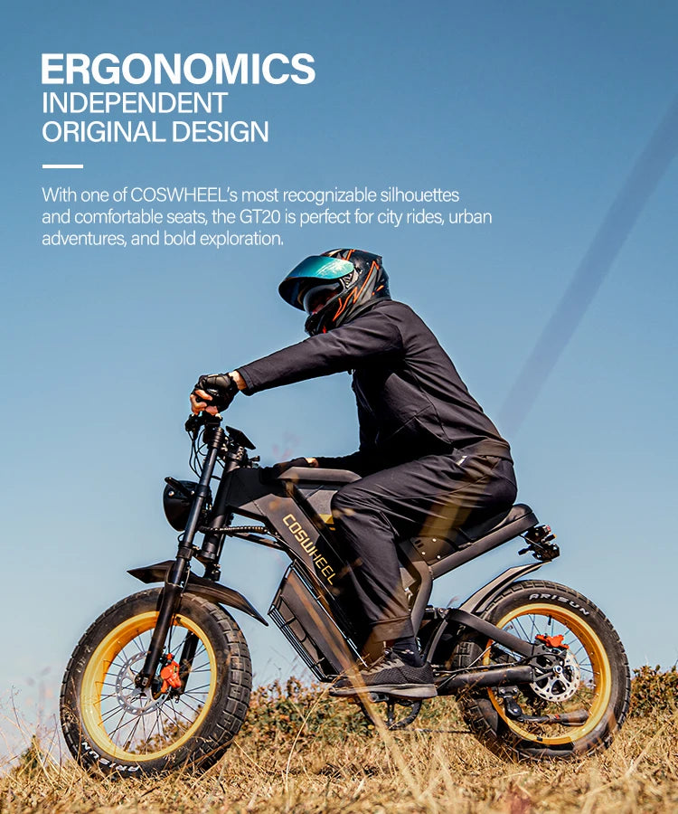 Coswheel GT20 High Speed Adults Electric Dirt Road Bike Electric Mountain Bike EU US UK Stock for Women City Ebike Electric Bike