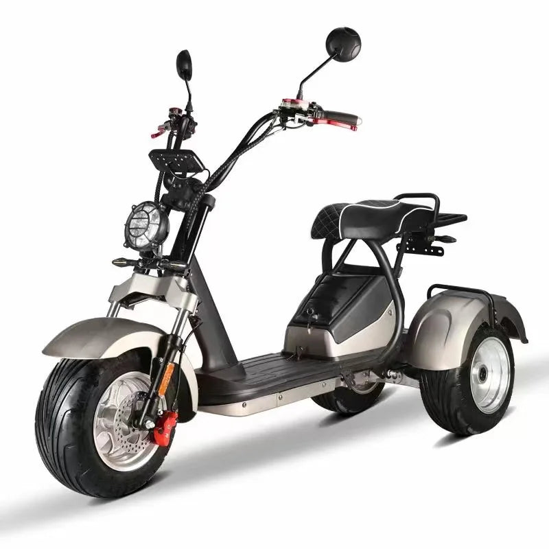 D185 Clark is hot selling Modern Style Fat Tire 60v Golf  Adult 3 Wheel Electric  Tricycle Citycoco with Pedals