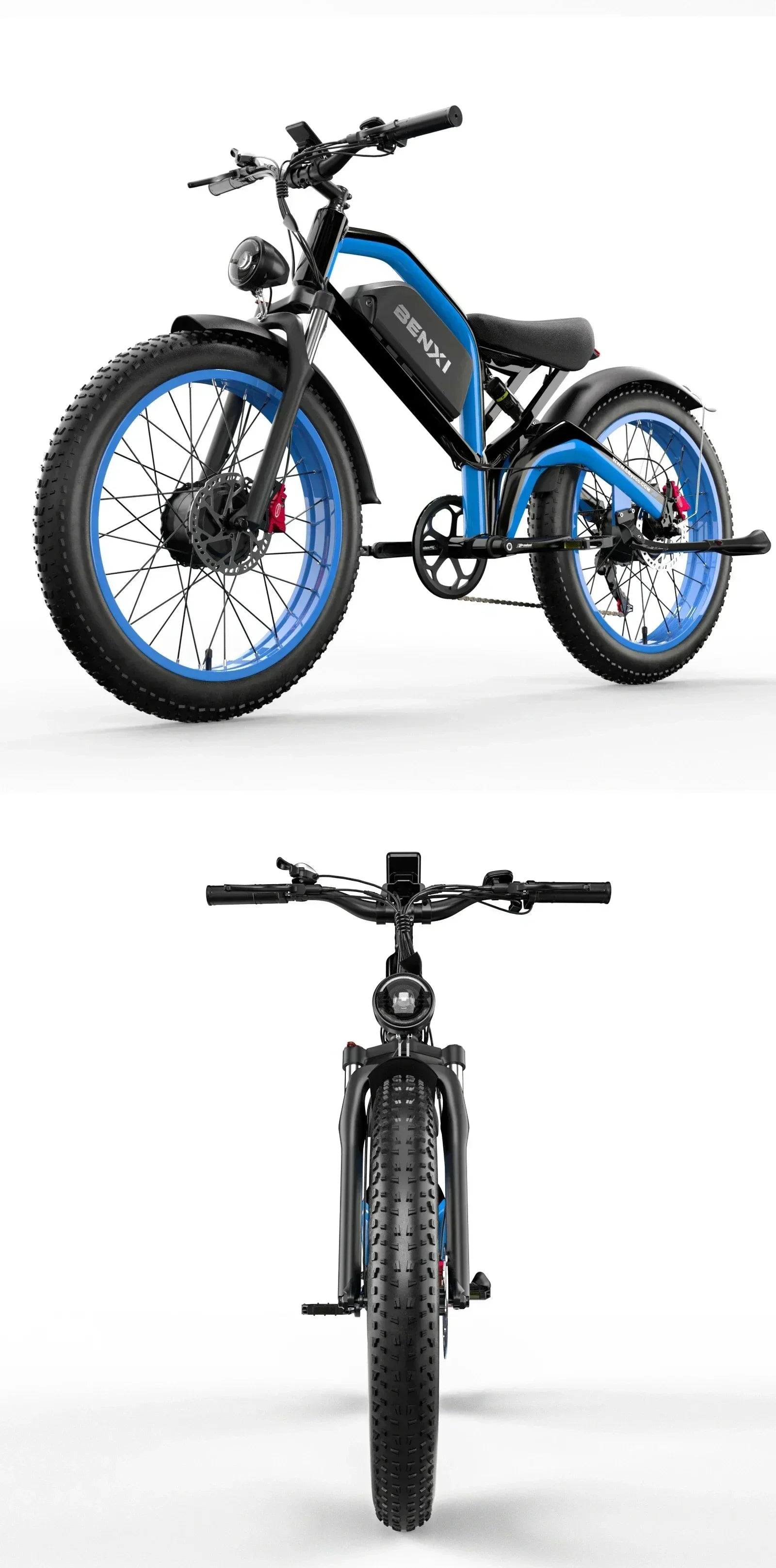 Electric bicycle 4000w motor 52v32ah battery 65km/h Electric bike 26 inch shock absorption mountain off-road mountain E-bike