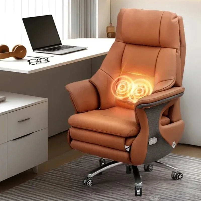 Desk Office Chair Gamer Computer Ergonomic Gaming Chairs Leather Reclining Comfortable Sedentary Electric Massage Armchair
