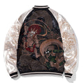 Mens Baseball Jackets Hip Hop Japanese Anime Demon Embrodiery Bomber Coats Streetwear Harajuku Motorcycle Jacket Clothing