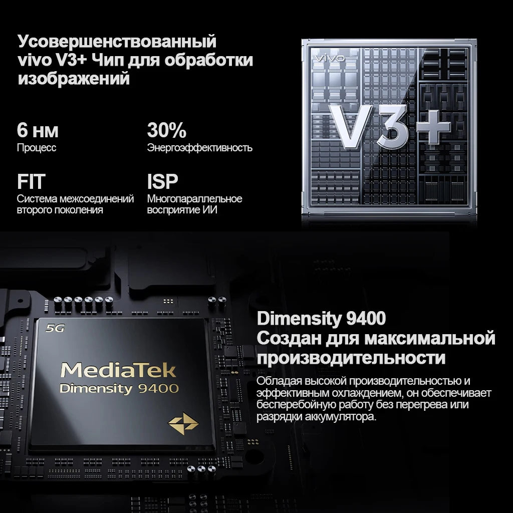 VIVO X200 Pro Chinese Version 5G Dimensity 9400 CPU 6.78 inch AMOLED 120HZ Screen 6000mAh 90W Flash Charger OTA NFC 50MP camera
