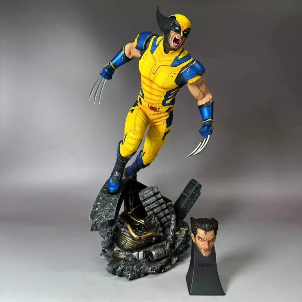 50cm New Anime Figure Wolverine Peripheral Resin Model Scene Collect Statue Desktop Decoration Ornaments Birthday Gifts Toys