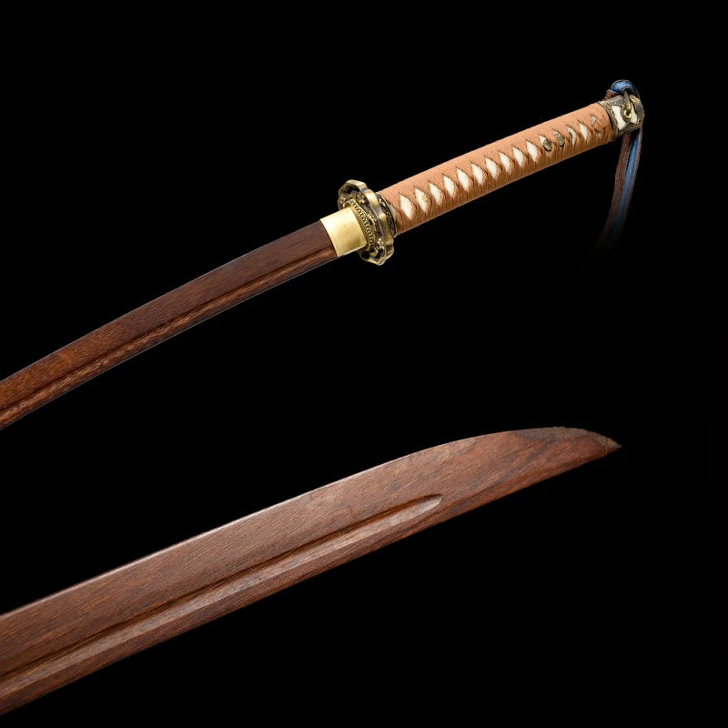 Wooden Sword, Japanese Officer's Sword, Saber Katana, Metal Saya Couple Pattern, Collection, Samurai Sword,Can Custom
