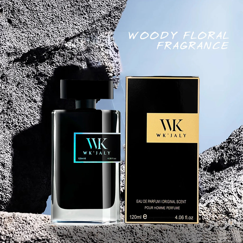 WK JALY Eau De Parfum For Men, With Notes of Bergamot, Woody, Rosemary, Men's Cologne Perfume, Long Lasting Scent, 120ml/4 oz