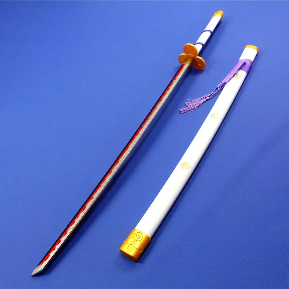 104cm Zoro Katana Sandai Kitetsu Sword Wooden Ninja Blade Anime Cosplay Prop Real Size Japanese Katana Samurai Sabre Kid Toy