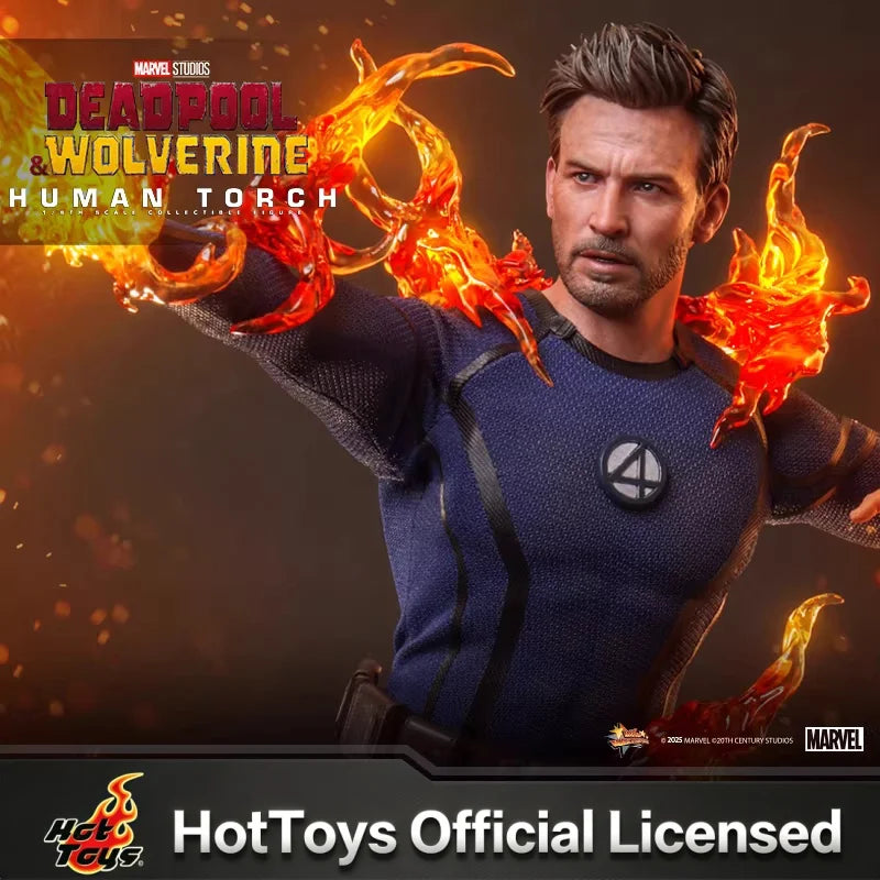 Hot Toys Deadpool & Wolverine Human Torch Mms789 1/6 Scale Collectible Figure Anime And Movie Merchandise Perfect Holiday Gift