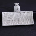 Provence Hip Hop Baguette Name Plate Pendant 925 Silver DEF/VS Lab diamonds 3D Bling Iced Letter Chain Pendant Size Custom