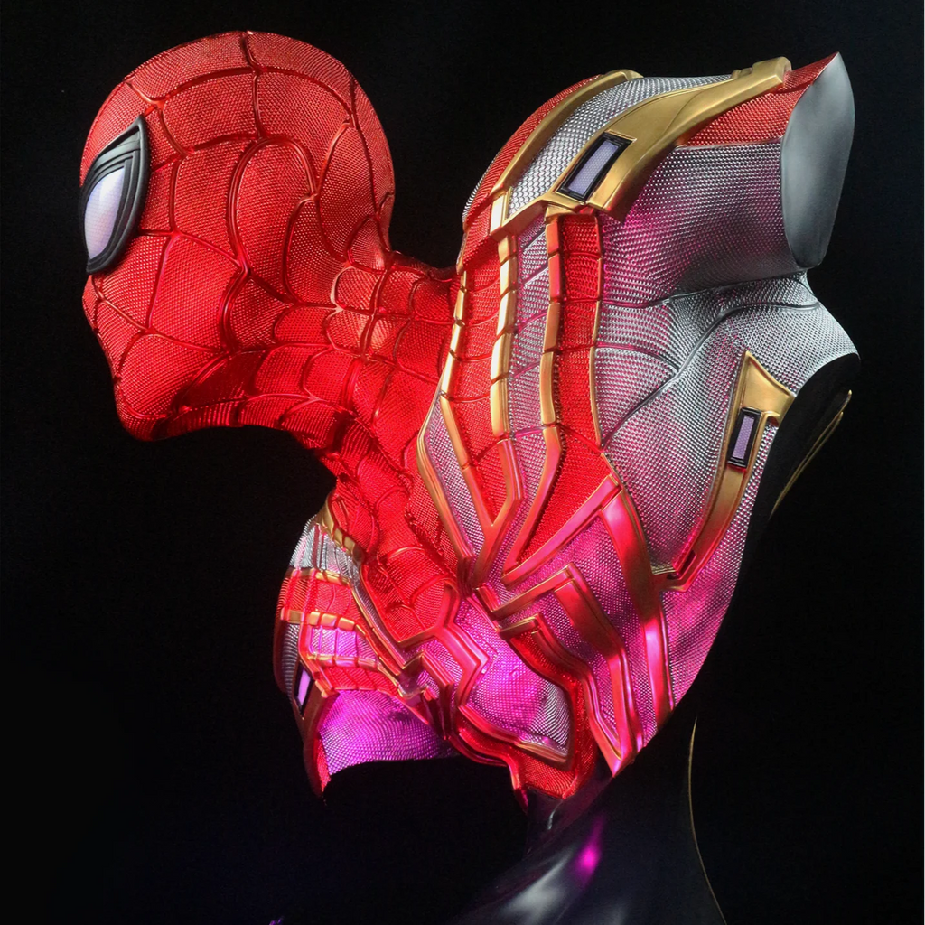 65cm New No Way Home Movie Figure Spider-Man Peripheral Model Half-body Statue Desktop Decorate Ornaments Birthday Gifts Toys