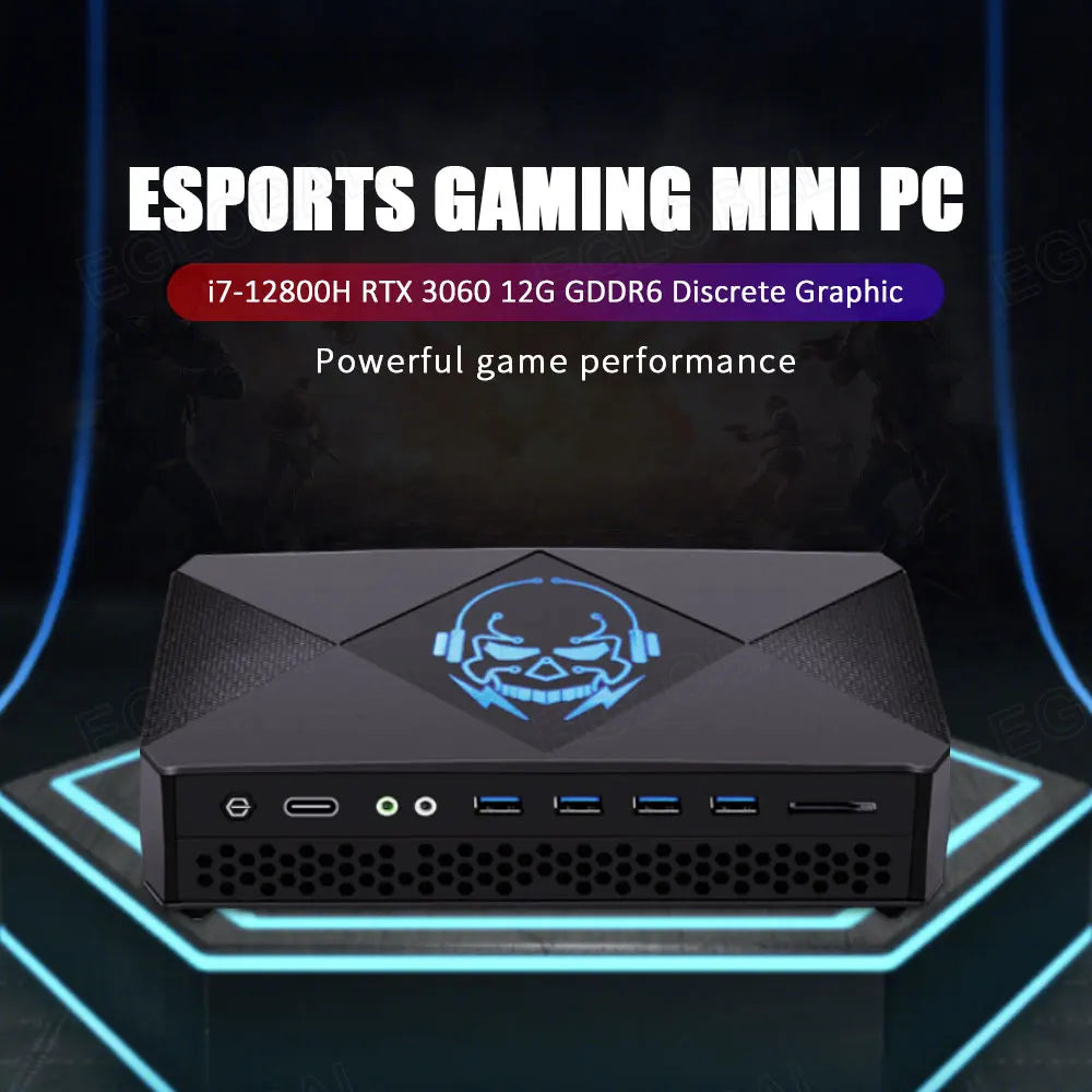 EGLOBAL Gaming Mini PC RTX4060 i9 12900HX 13900HK 32G DDR5 2TB NVMe PC 3*HD Ports Windows11 Desktop Computer Gaming PC