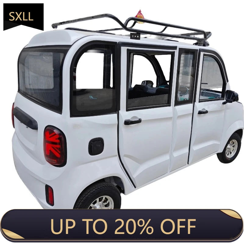 SXLL  Hot-selling four-wheel electric truck, bus luggage rack, mini car, new energy vehicle, made in China, hybrid micro-electri