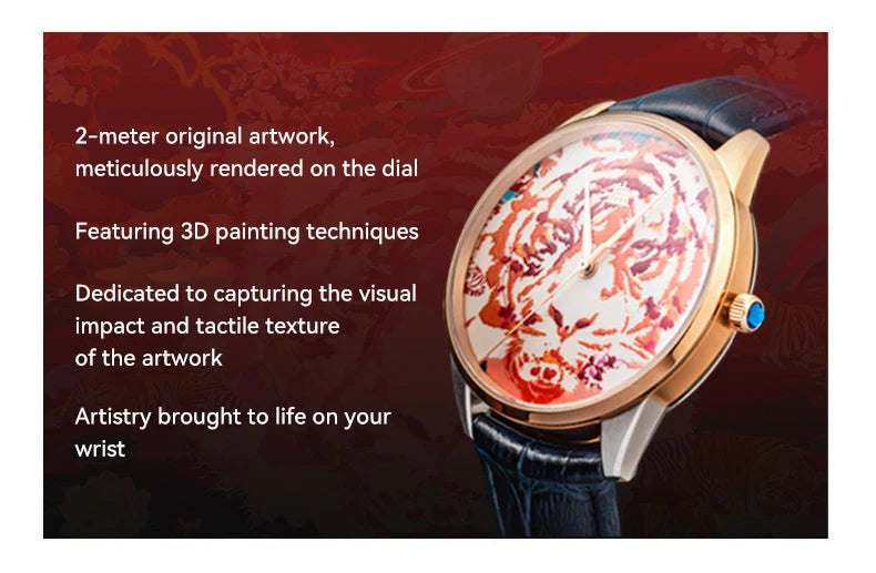 Shanghai Watch Men's Luminous Painted Mechanical Watch THE BUND Collection Automatic Watches Limited Edition Sapphire Watch 22LM