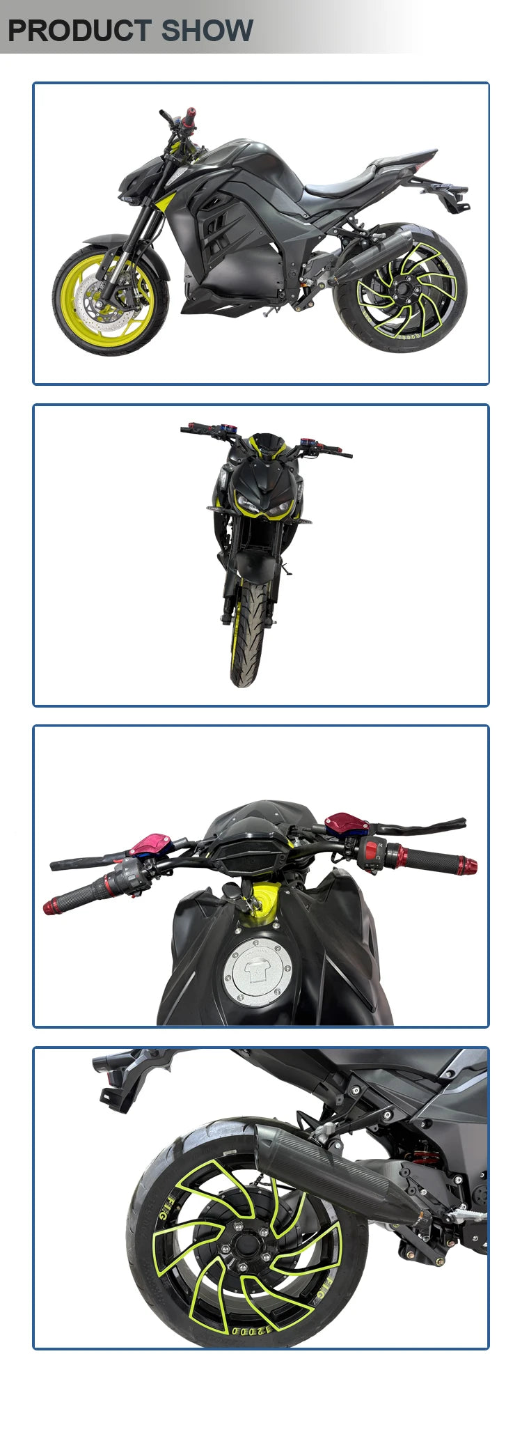 New High Speed 72v Sports 3000W Motorcycle  High Speed 80km/h Off-Road  Max Load 200kg  Electric Motorcycle Scooter