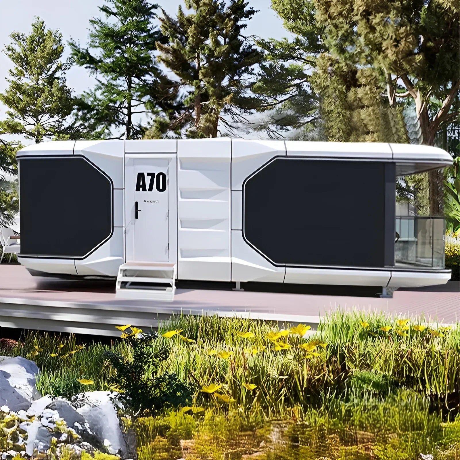A for Space Capsule Homestay Mobile Room Custom Creative Hotel Micro Residence Villa Scenic Area Apple Capsule House