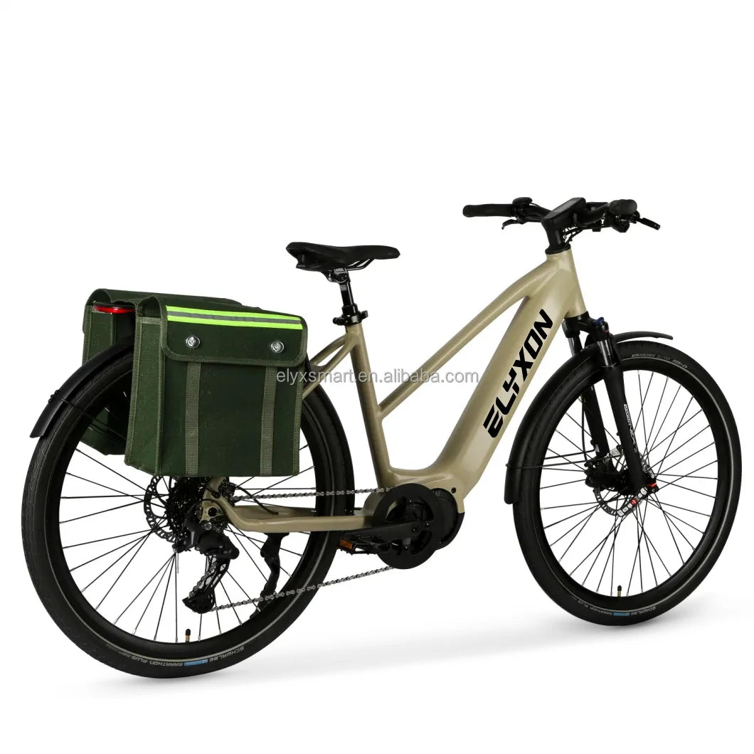 ATV&UTVEuropean Style Silent Mid Motor 250W 500W Step Through Women's Bike 720Wh Trekking Bike Electric Bicycle  700C Wheel Road