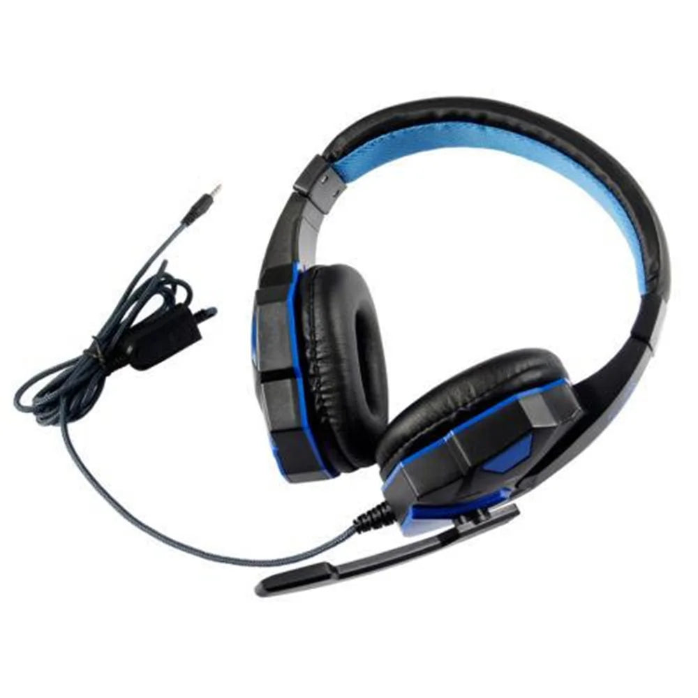 Wired Gaming Headsets With 120° Adjustable Noise Cancelling Microphone PC Gamer Headphones For PS4/PS5/Xbox Smartphone Laptop