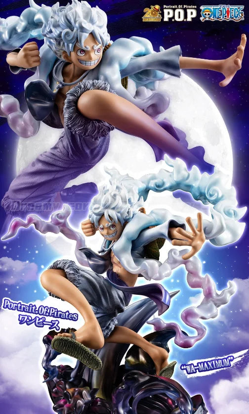 【In Stock】Original MegaHouse POP ONE PIECE WA-MAXIMUM Monkey D. Luffy GEAR 5 Figure Ornaments