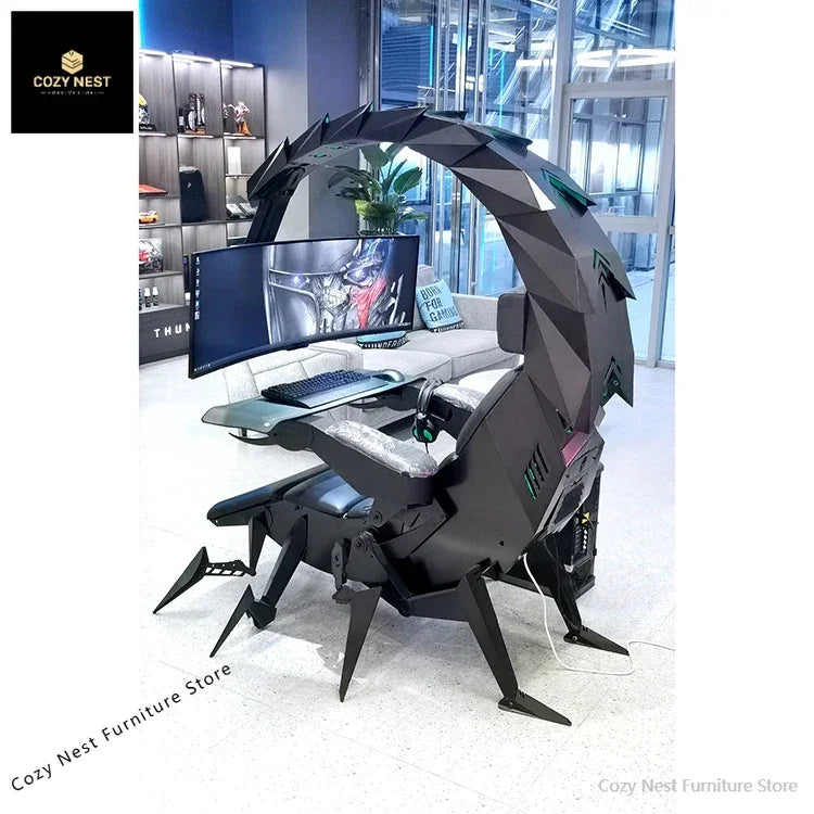 Hot Luxury Home Office Furniture Zero Gravity Wholesale Computer Cluvens Gaming Chair Scorpion Chair for 3 or 5 Monitors