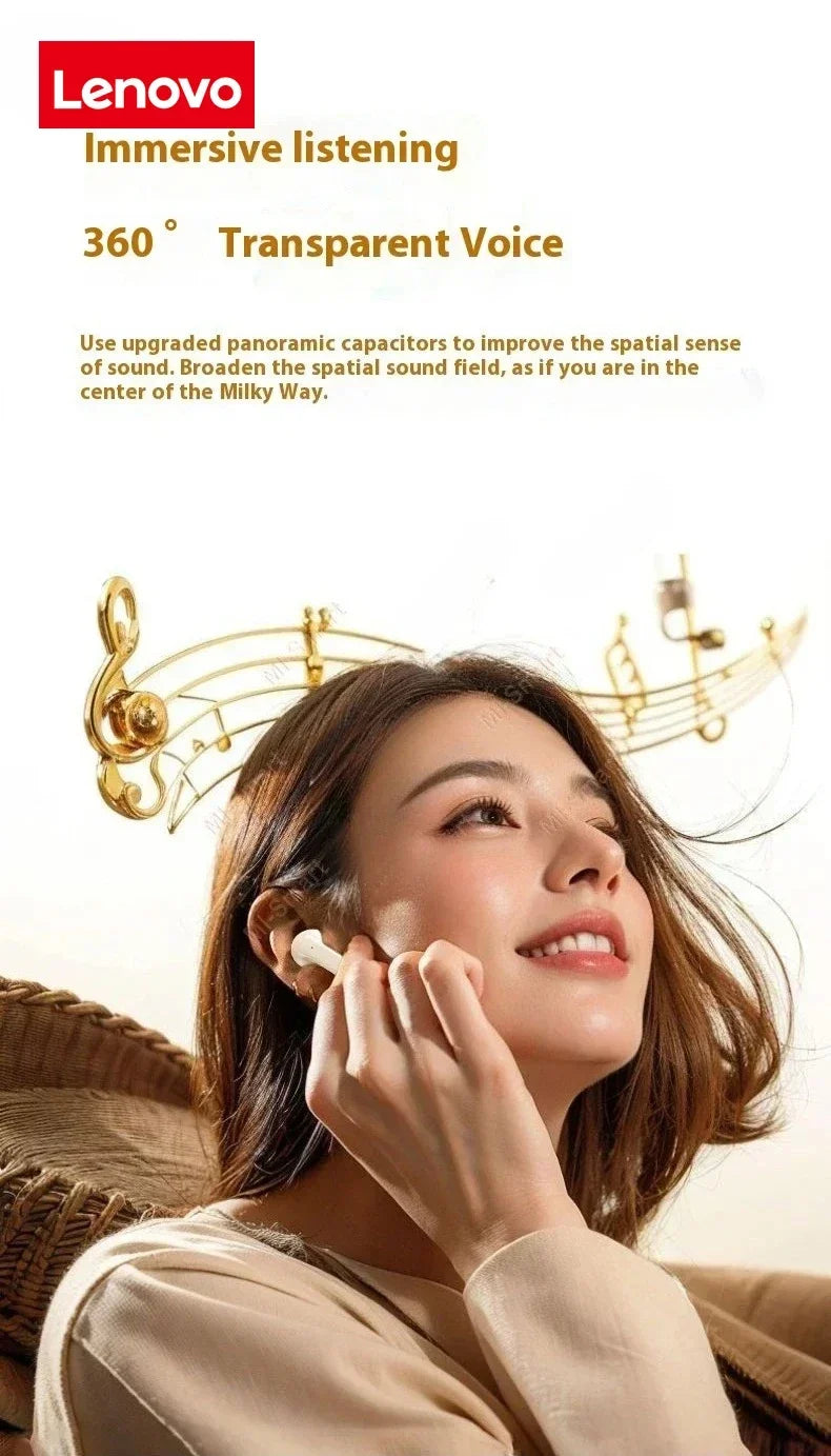 Lenovo PRO 5S Earbuds True Wireless Earphone Noise Cancelling Bluetooth 5.3 Headset HD Music Headphone in-Ear Handsfree with Mic
